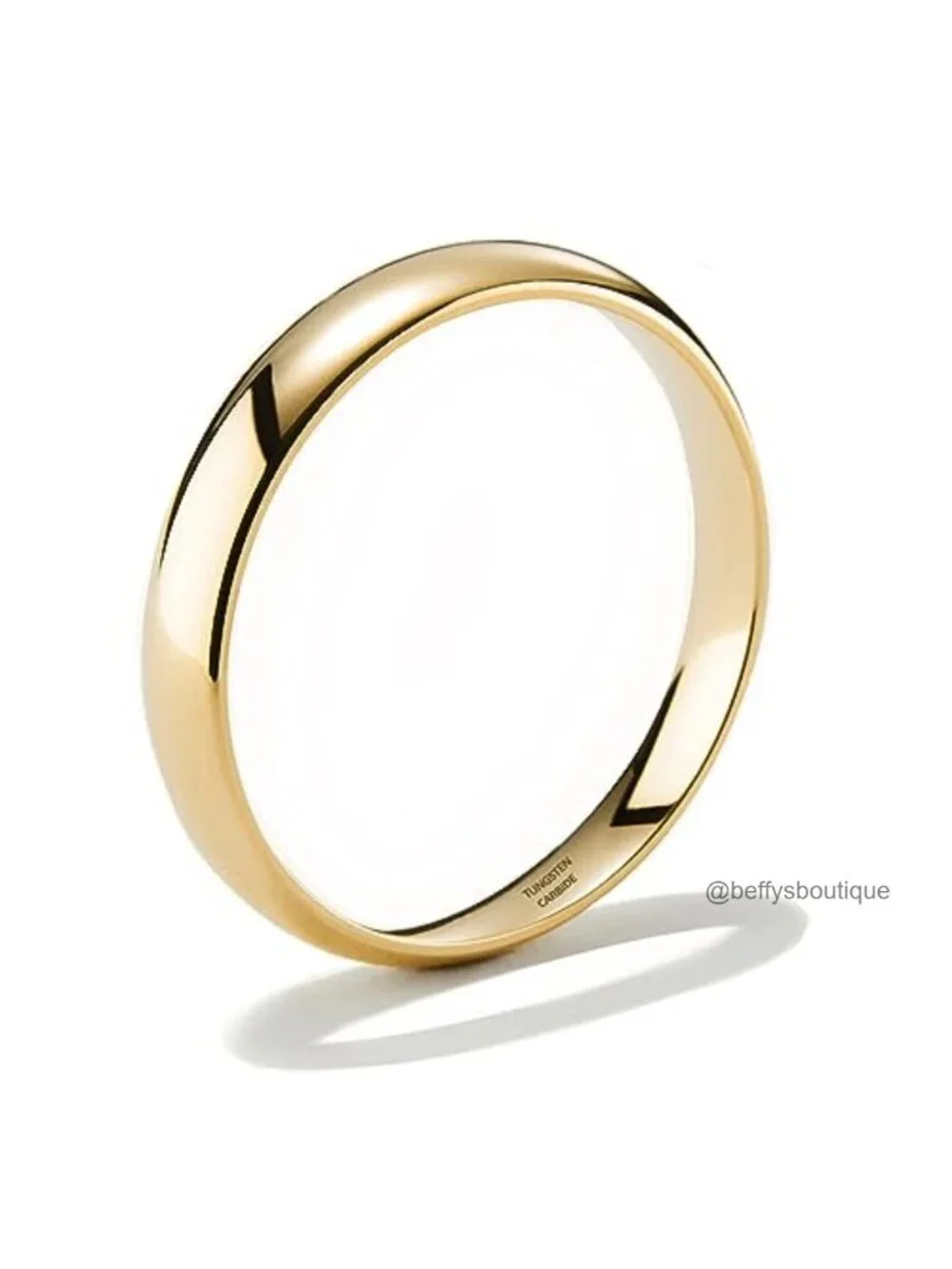 Tungsten Carbide Wedding Band Ring 2mm 4mm 6mm Gold Silver High Polish Comfort
